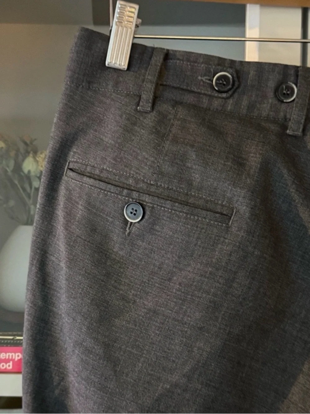 Barena Spring/Summer Wool Blend Gray Dress Pants, Slim Fit - Size 50 (M/L)